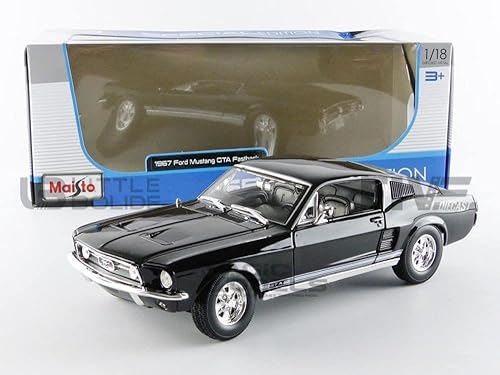 Maisto – 31166bk – 1967 Ford Mustang Fastback Escala 1/18 – Negro