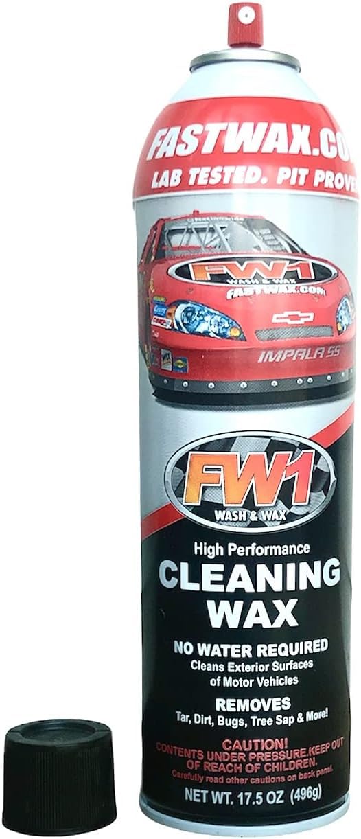 6-Pack FW1 Waterless Car Wash & Wax with Carnauba for Multiple
