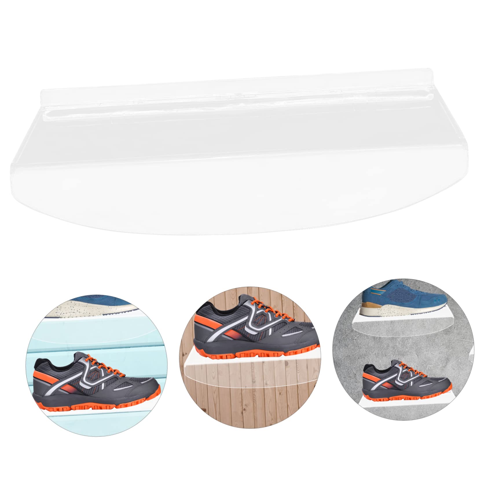 SOLUSTRE Shoe Rack Long Shoe Rack Closet Storage Garage Wall Mount Floating Shelves 6pc Display for Sneakers Sports