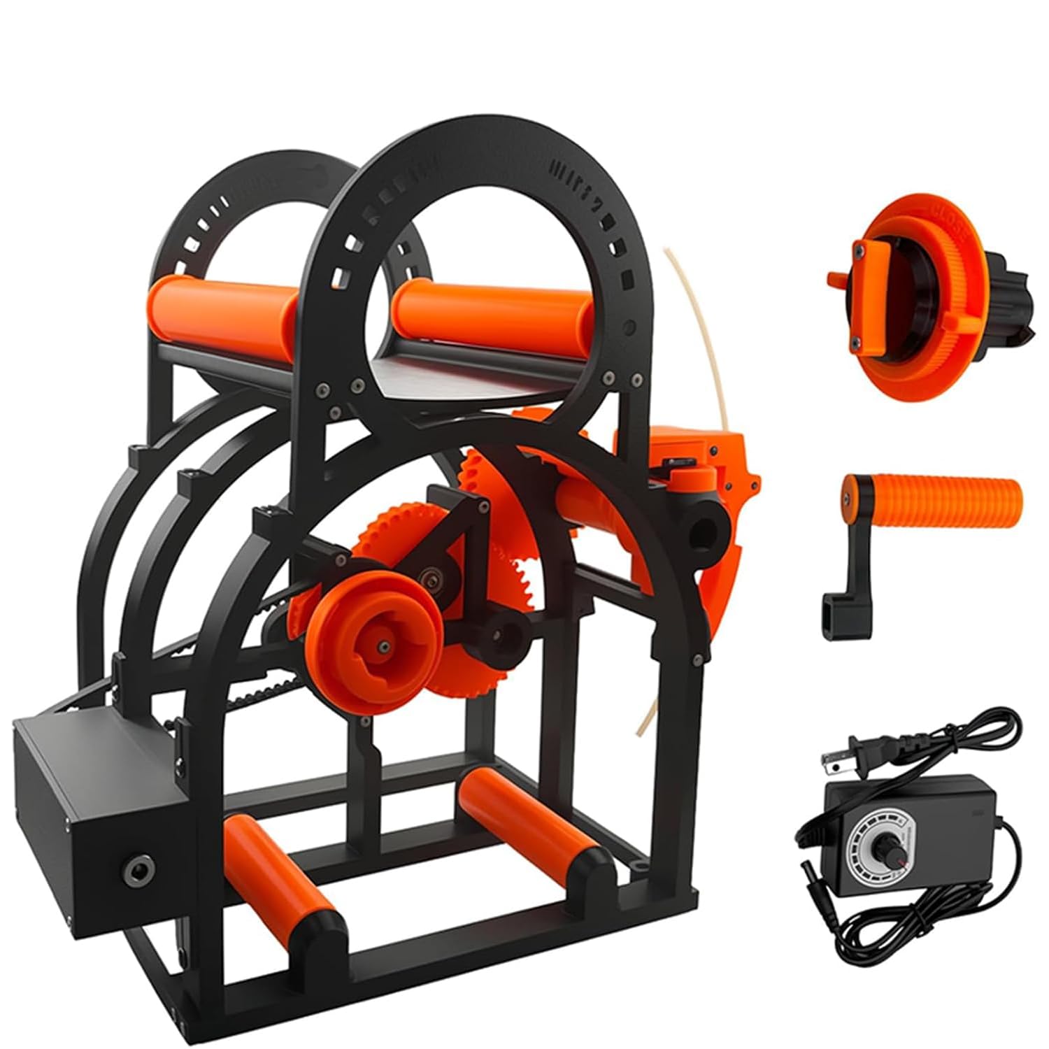 Retractor de filamento para impresora 3D con bobinado eléctrico y diseño modular para gestión de materiales