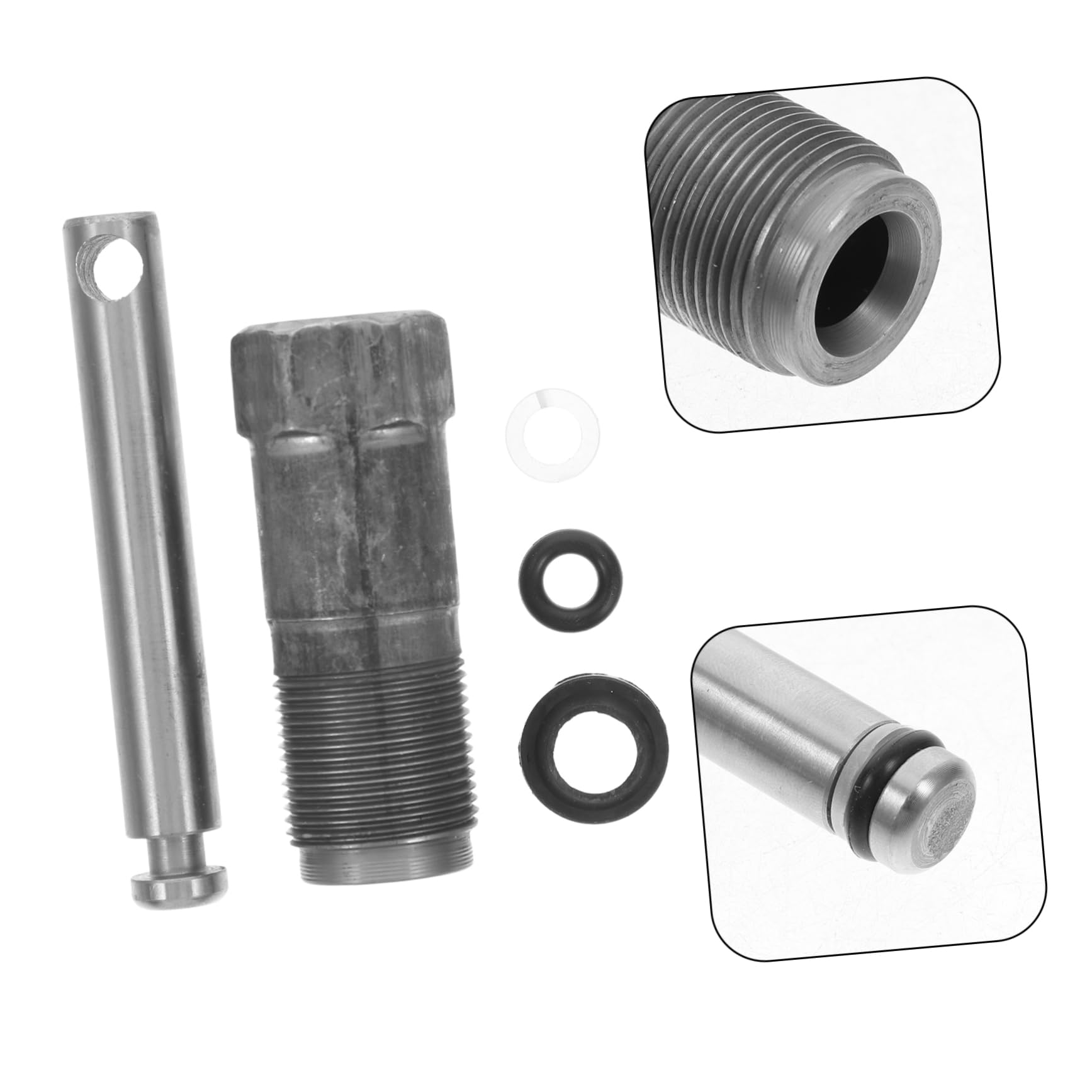 Ciieeo Pompe Hydraulique pour Cric Vertical 20 Tonnes, Piston Remplaçable en Acier Robuste Joint D'huile, Petit Vérin Compact pour Levage Stable, Utilisable en Réparation Automobile