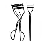 Acavado Professional Eyelash Curler with Lash Comb - Award-Winning Design - Pinch-Free, Effortless Curl for a Lash-Lift Effect in Seconds, Perfect for Home or Travel, Grey Black