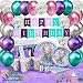 FutureSquared Mermaid Party Supplies Favors Birthday Decorations Kit Party Favors (191 Pieces) for 16 Guests