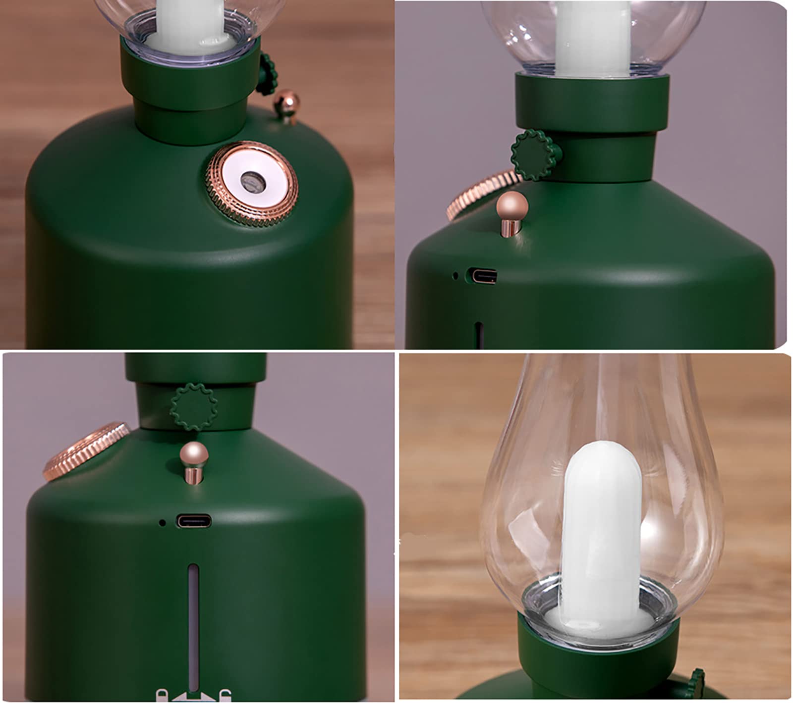 جهاز زيادة الرطوبة على سطح المكتب بخاصية إطلاق الروائح العلاجية USB لاسلكي مرطب صغير جديد (أبيض) صورة المنتج 5