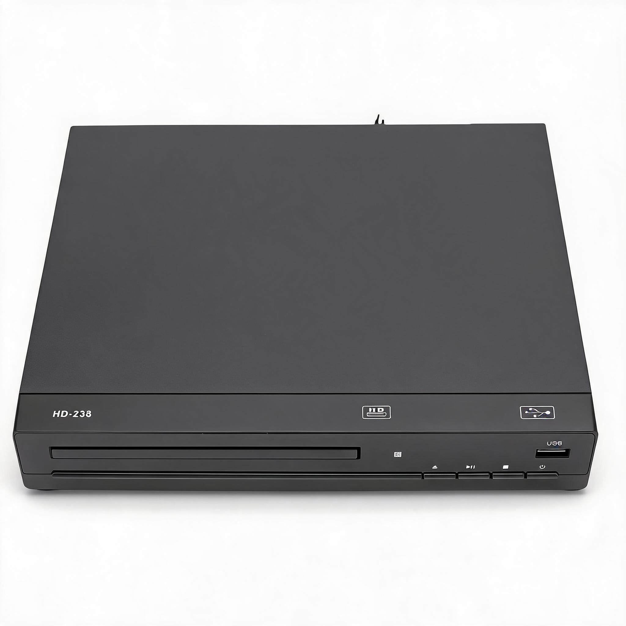 Sxhlseller Odtwarzacz DVD dla Wszystkich Regionów z HDMI, 1080P HD, Odtwarzaniem USB, Wejściem Mikrofonowym do Karaoke, Pilotem, CD DVD VCD SVCD, Kinem Domowym i rozrywką (wtyczka UE)