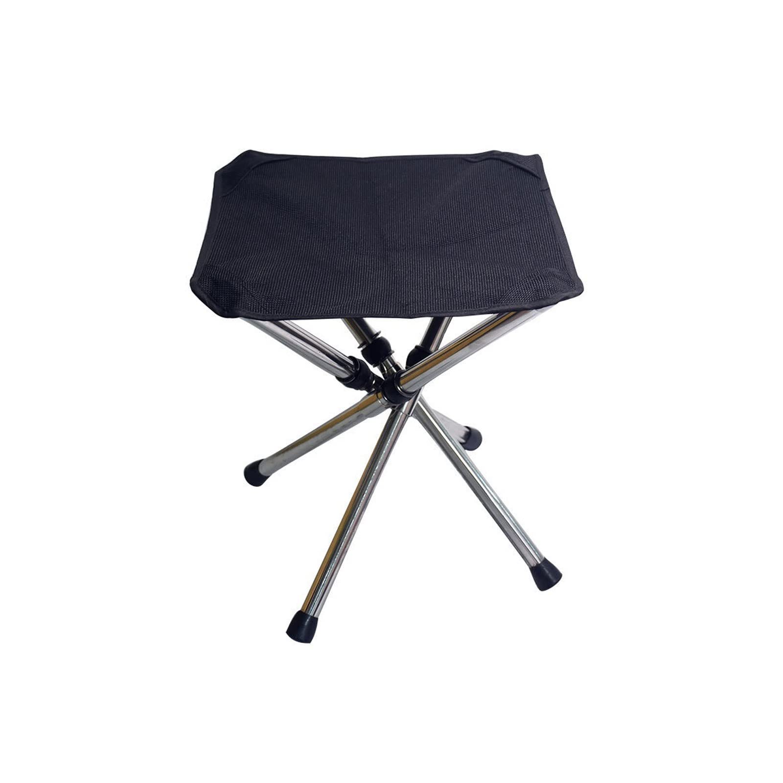 Tabouret pliable en acier inoxydable avec assise réglable