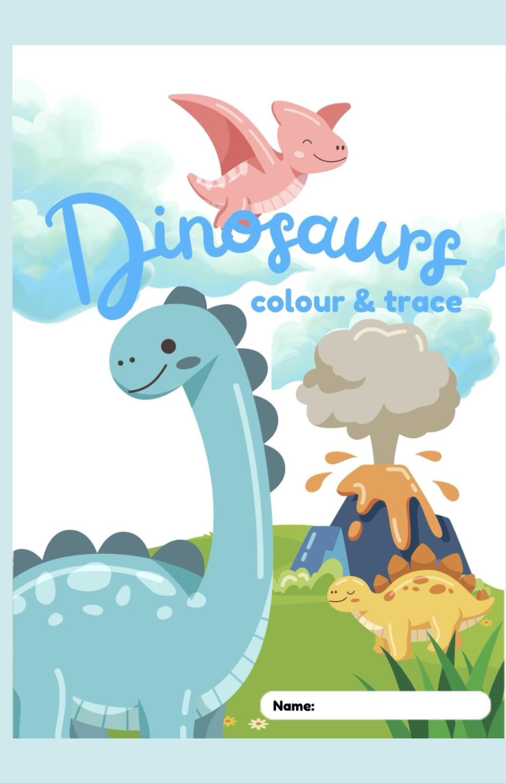 Dinosaurs Colour & Trace Book
