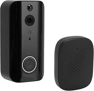 Cordless Video Doorbell Camera, 1080P HD View with Chime, Two Way Audio, PIR Motion Detection, IR Night Vision, Voice Conv...