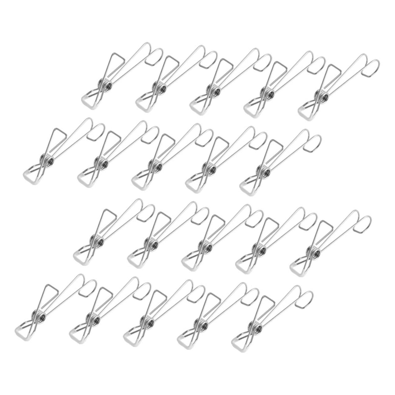 Wäscheklammern, Edelstahl-Wäscheklammern, 25 Stück Edelstahl-Clips, Wäscheleinen-Clips, Edelstahl-Kleidung, Metall-Kleidung