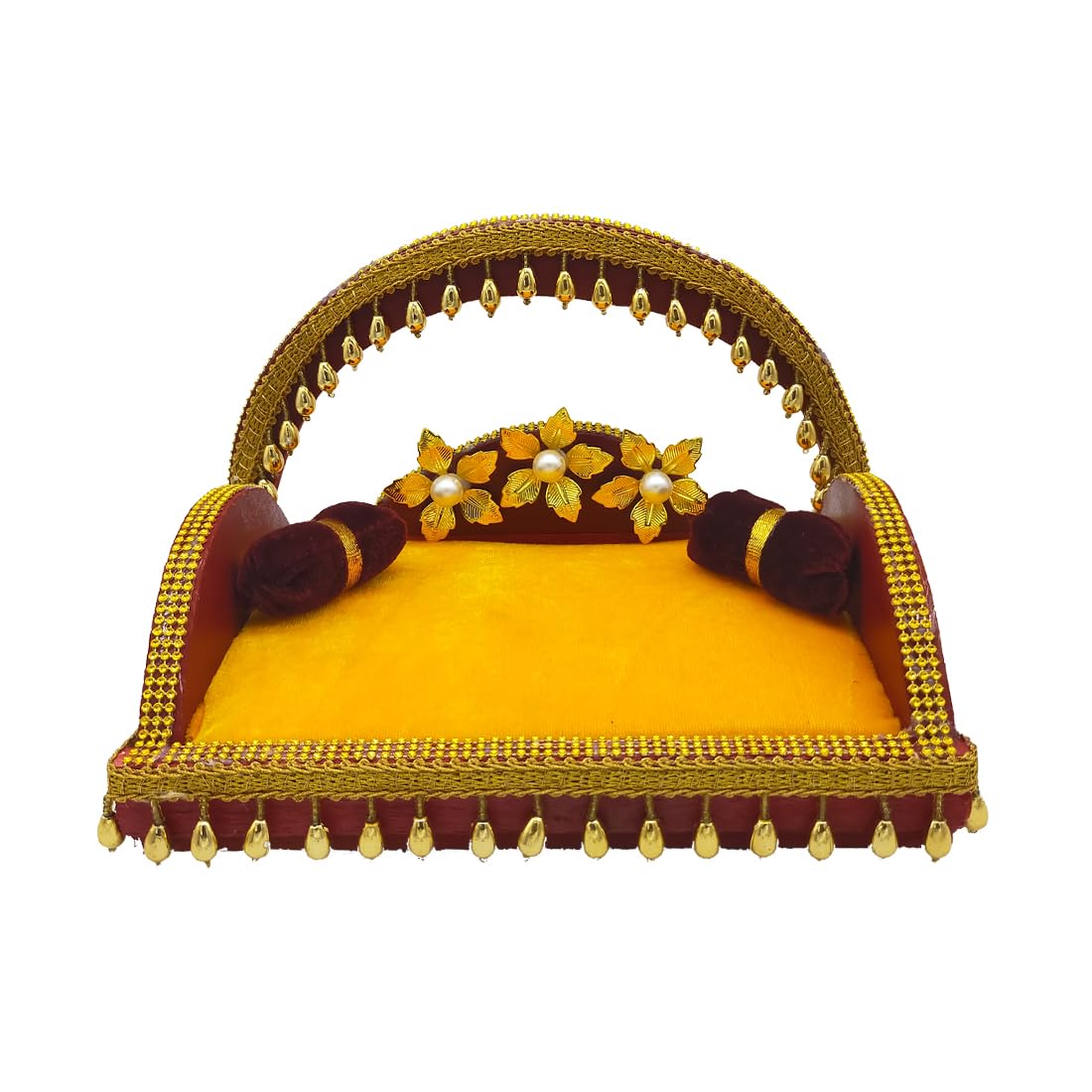 Laddu Gopal Throne - Wooden Handmade Singhasan -1