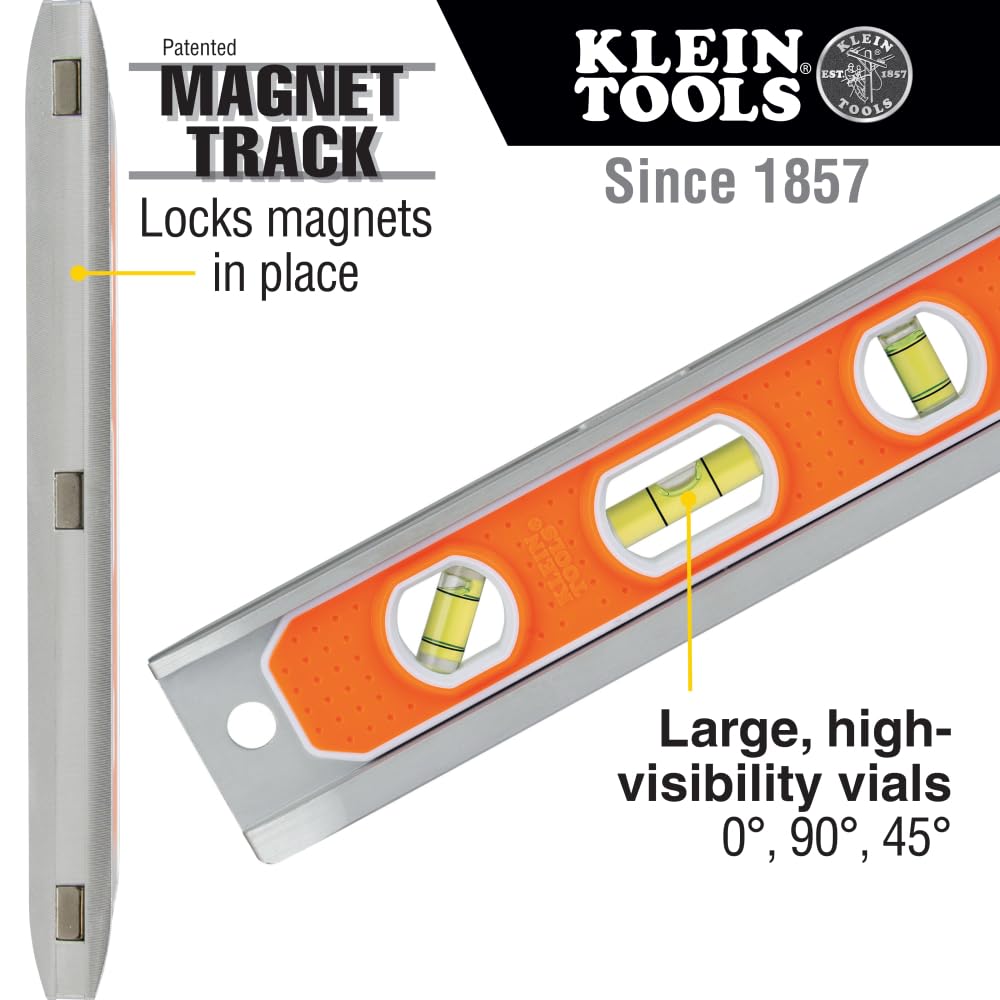 Klein Tools 935R Magnetic Level - Aluminum Torpedo -2