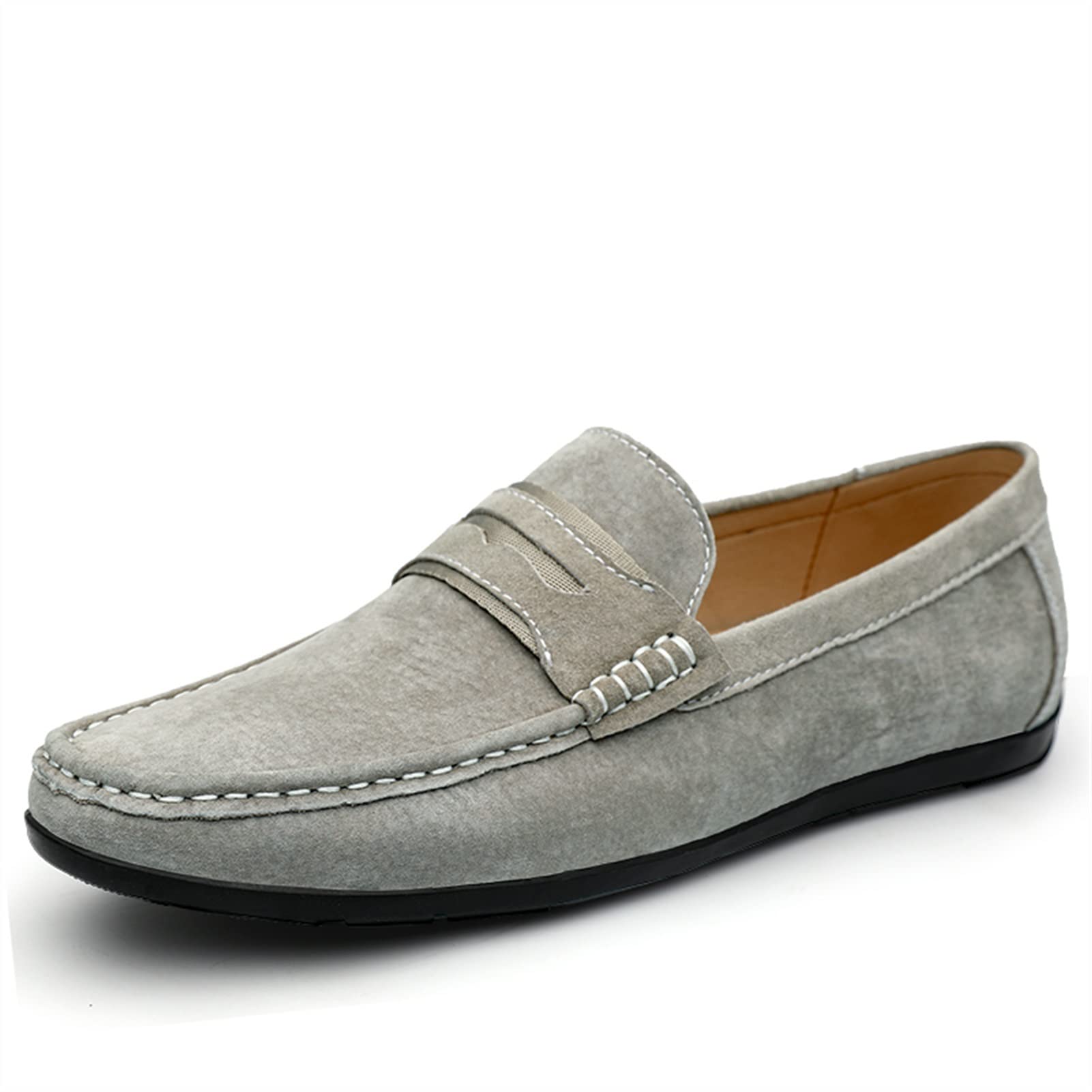 Mocassins Homme En Cuir Véritable - Léger, Antidérapant, Respirant - Pour Conduite, Travail, Marche Décontractée