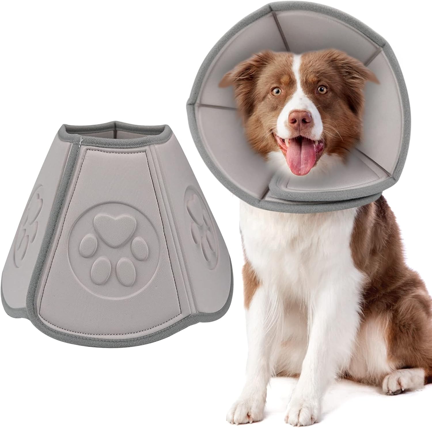 PUZAUKAL Dog Cone After Surgery Soft, Adjustable Dog Cone