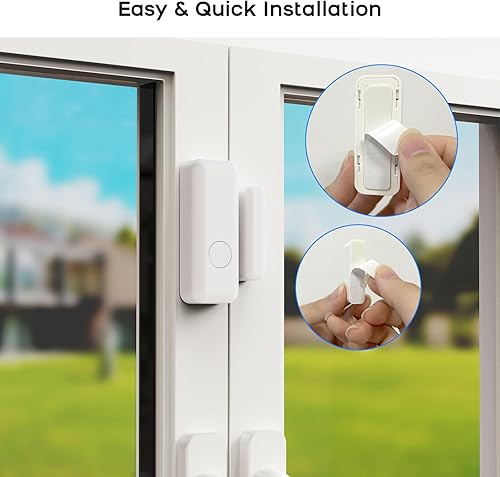 Miniatura 7 de Sistema de seguridad inalámbrico para el hogar WiFi+GSM4G con alertas instantáneas de aplicación y marcación de alarma automática, sistema de alarma