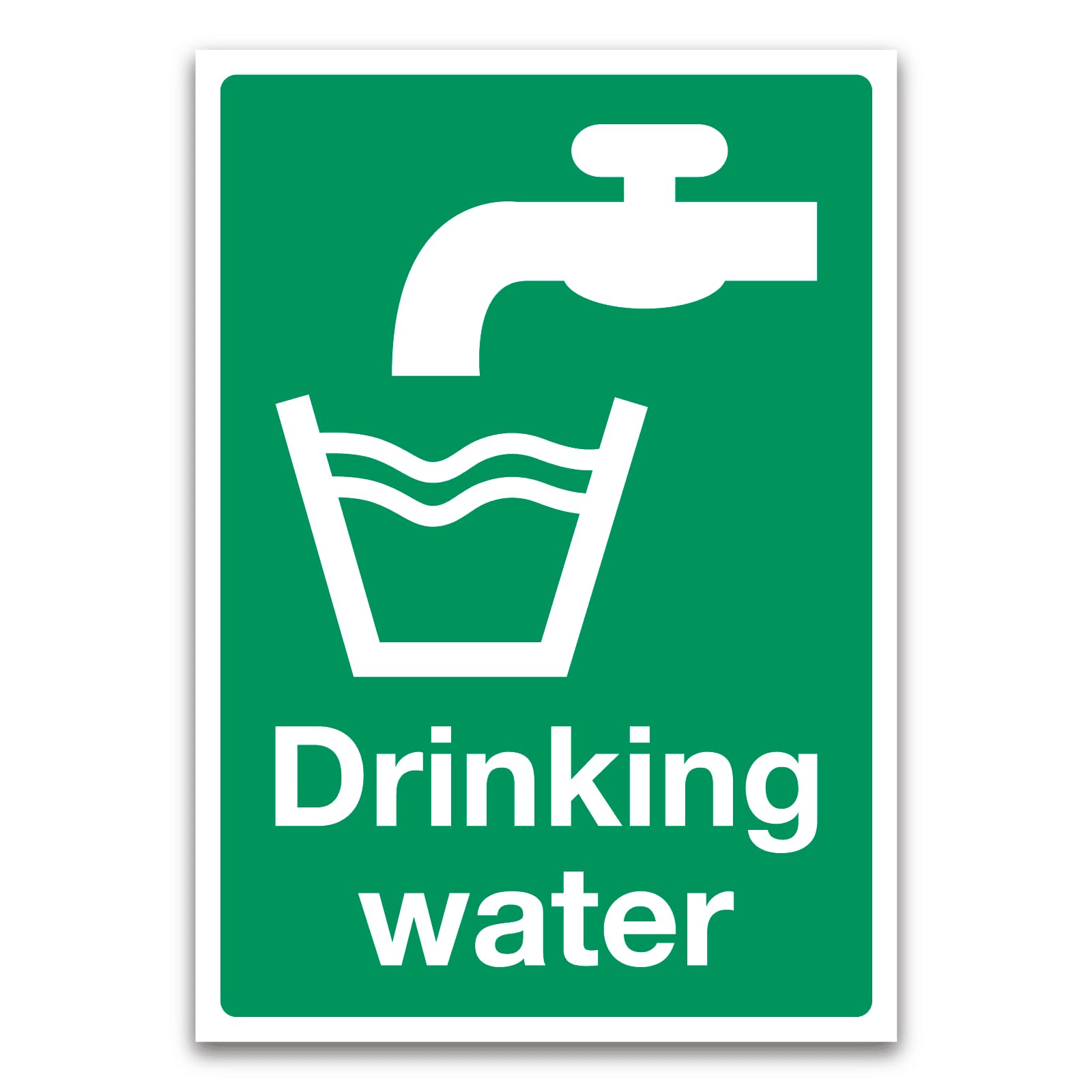 Drinking water Sign Metal Tin Sign 8 x 12 inch for Industrial & Commercial