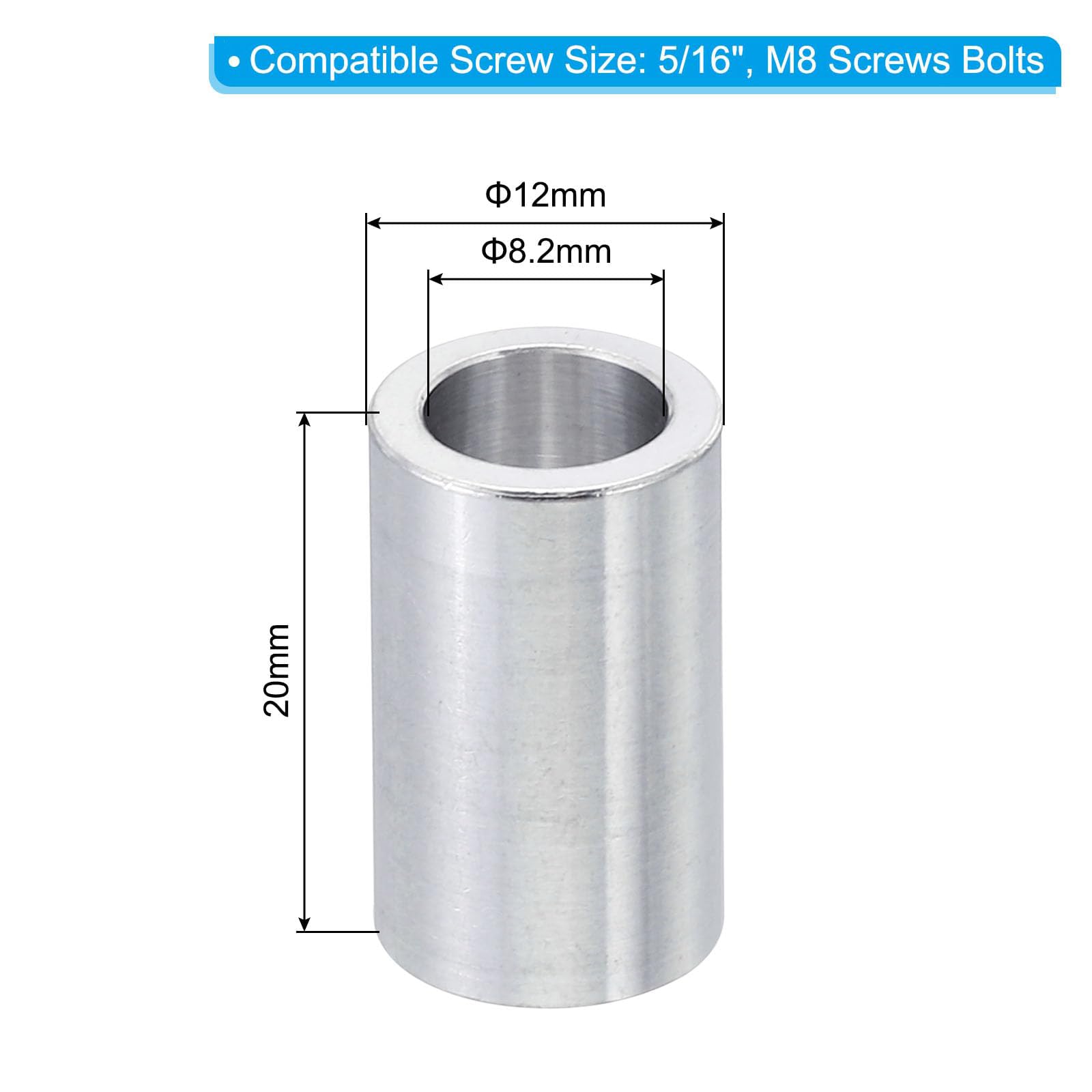 Unifizz M8 Aluminium Spacers - Image 2