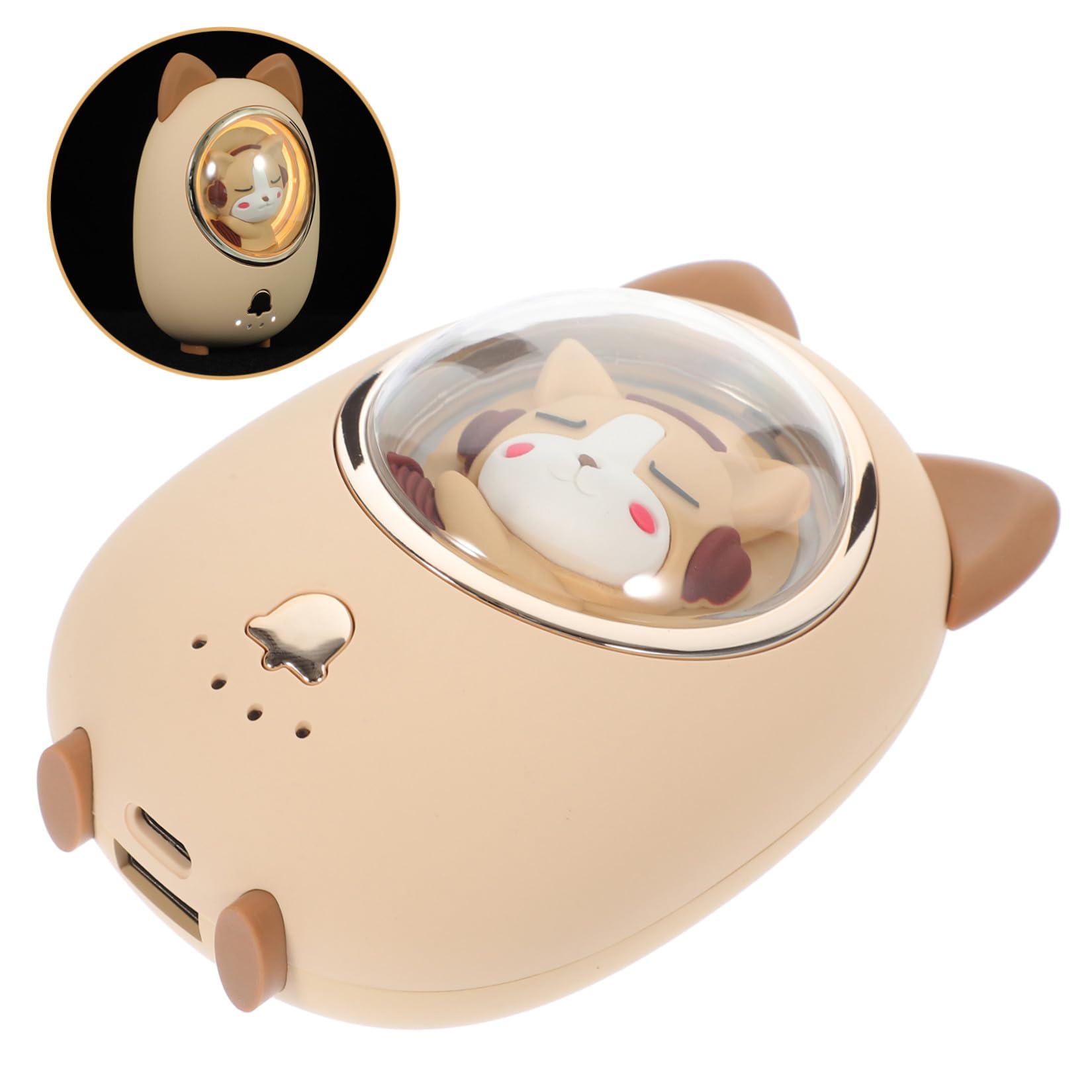 BESPORTBLE Calentador de Manos Recargable con Diseño de Personajes de Dibujos Animados USB Calentador de Manos Portátil para Invierno Eléctrico Adorable para Niñas