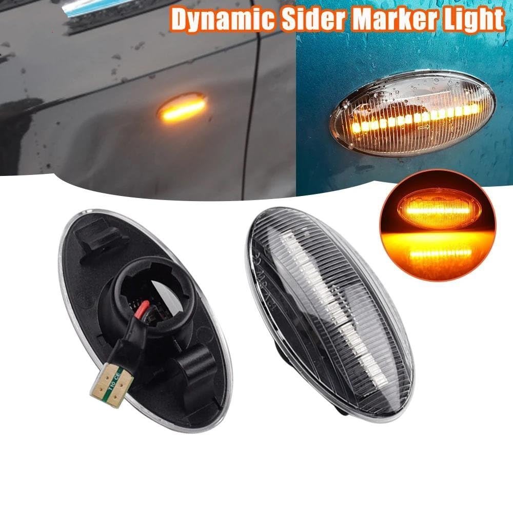 Intermitentes Laterales Para Suzuki Para Swift Para Jimmy Para Vitara Para SX4 2 Uds Indicador Lateral Dinámico Coche Luces Indicadoras Giro Luces Ámbar