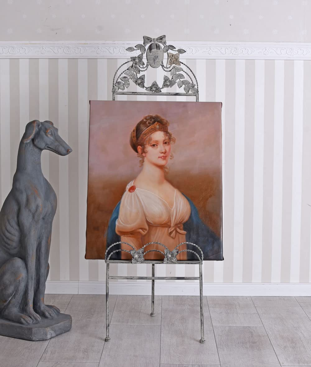 Staffelei VILLA MONET Antik Eisen Display Standstaffelei 116 cm Metall Shabby Chic Vintage Deko für Hochzeit Atelier Wohnzimmer Bildhalter Tafeln Menü Board Kunst Präsentation
