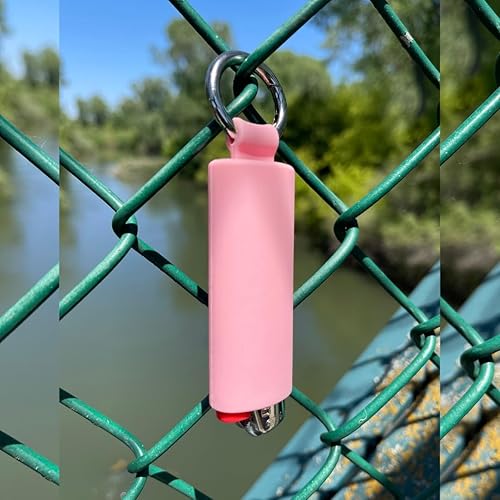 Miniatura 40 de Lighter Holder for J6 BIC Lighters. Keychain Lighter Case. Silicone Keychain case has a Spring Clip Attached to Easily Secure to Any Bag, Key Ring