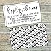 m&h invites 50 Display Shower Cards - Modern Script Design - Unwrapped Gift Request Invitation Inserts for Bridal or Baby Shower