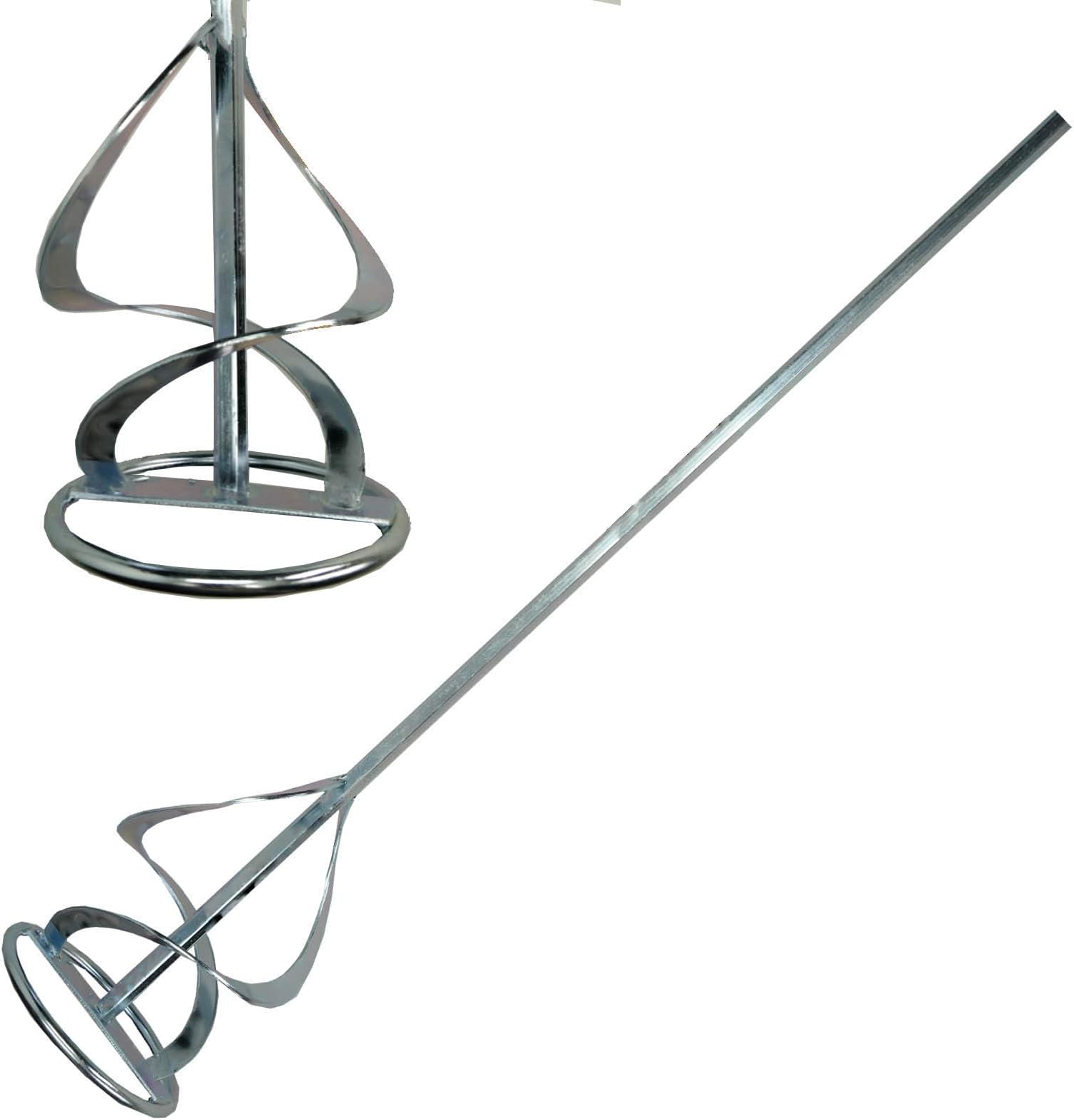 Paddle Mixer for Plaster Multi Mixer Used with Drill to Mix Motar, Plaster, Render Whisk, Paint Whisk, Cement, Concrete, Jointing Compound Mixer 100mm x 600mm