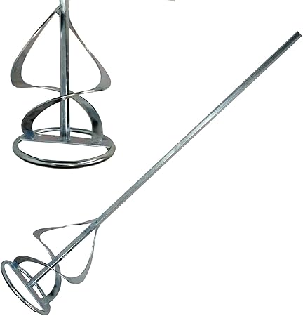 Paddle Mixer for Plaster Multi Mixer Used with Drill to Mix Motar, Plaster, Render Whisk, Paint ...