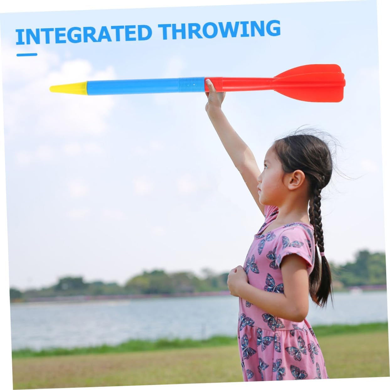Totority 2Pcs Training Javelin Lightweight Plastic Throwing Props for School Athletics Practice Safe Reusable Equipment for Boys Sports Fitness