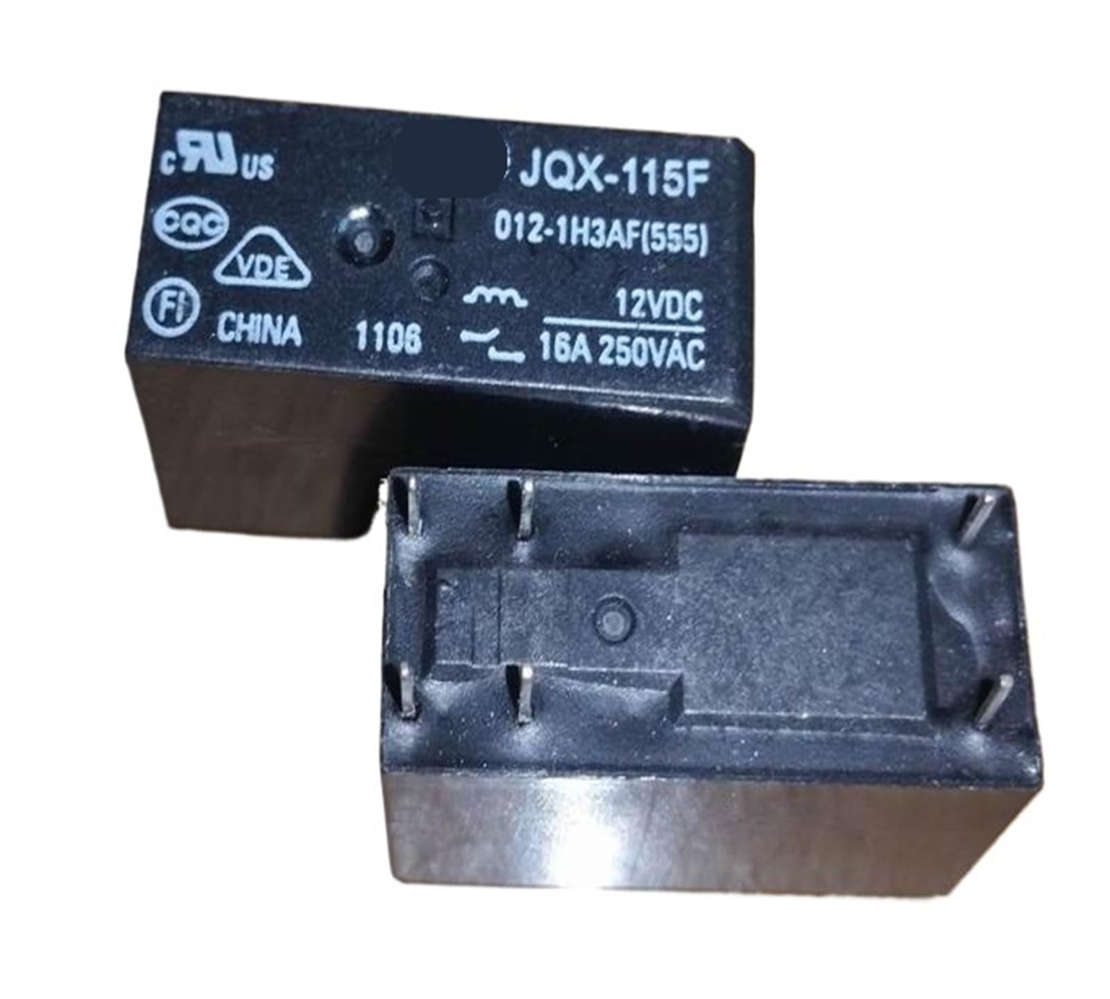 YZWRWRMKTB 1pc JQX-115F 012-1H3AF(555) Relay 6 pins