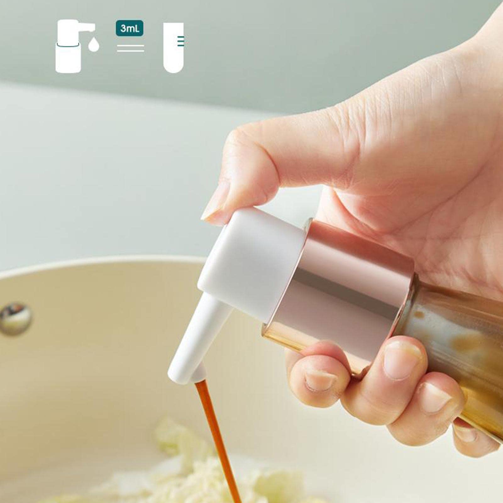 Sauce Dispenser Pump with Hose Kitchen Gadgets for Olive Oil White Gold S|Home & Garden|Kitchen, Dining & Bar|Kitchen Tools & Gadgets|Other Kitchen Tools & Gadgets
