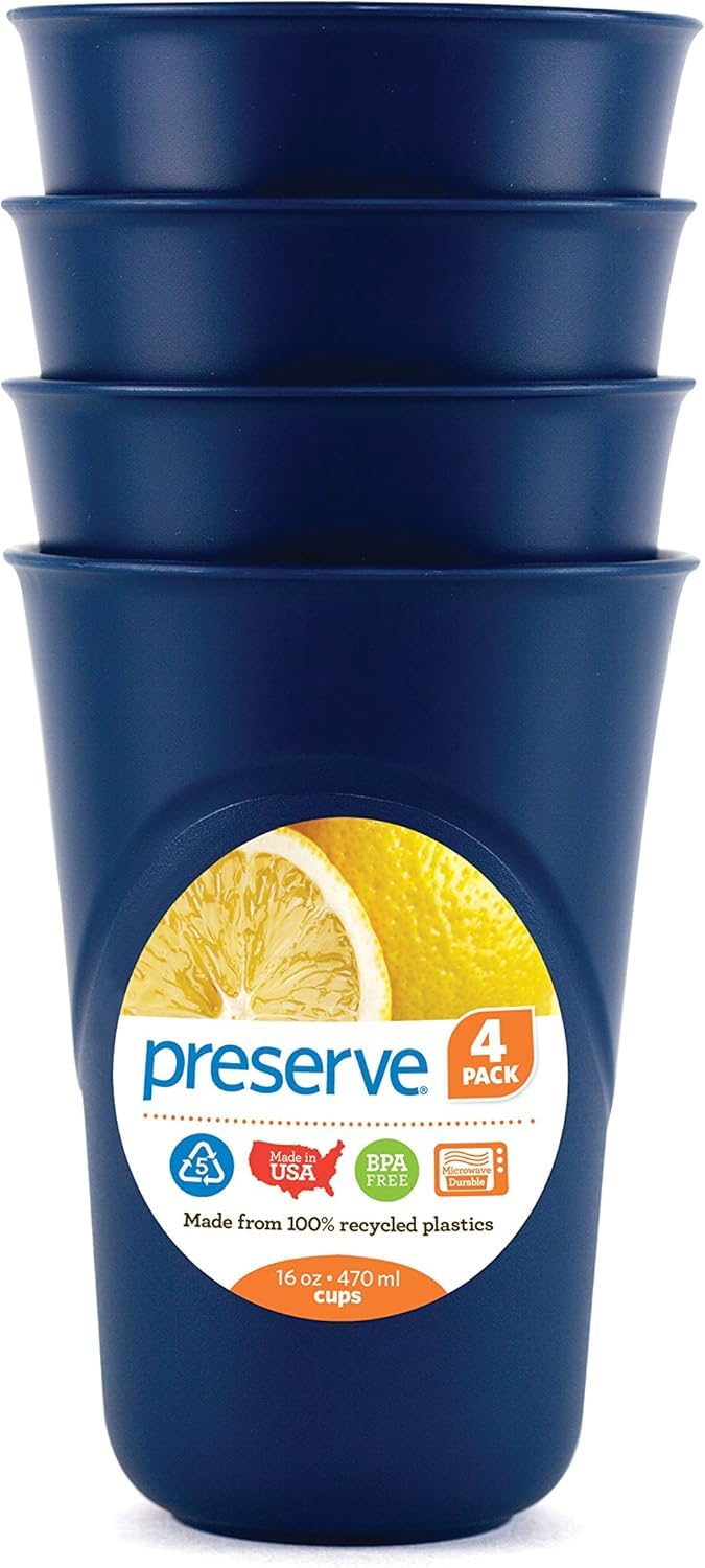 Preserve Everyday Cups - Midnight Blue 4 Pack -1 Preserve Everyday Cups - Midnight Blue 4 Pack -1