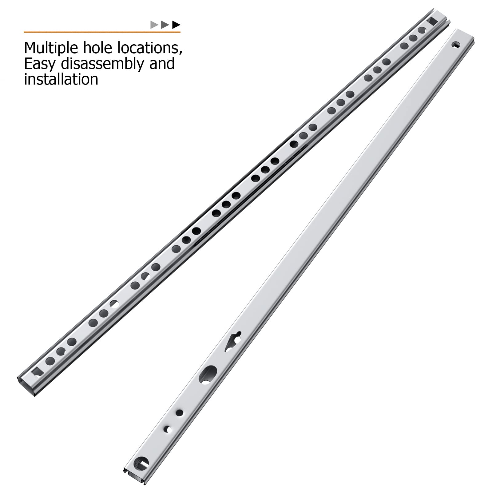 LONTAN Two-Way Drawer Tracks and Rails Kit - 13.5 Inch, 6