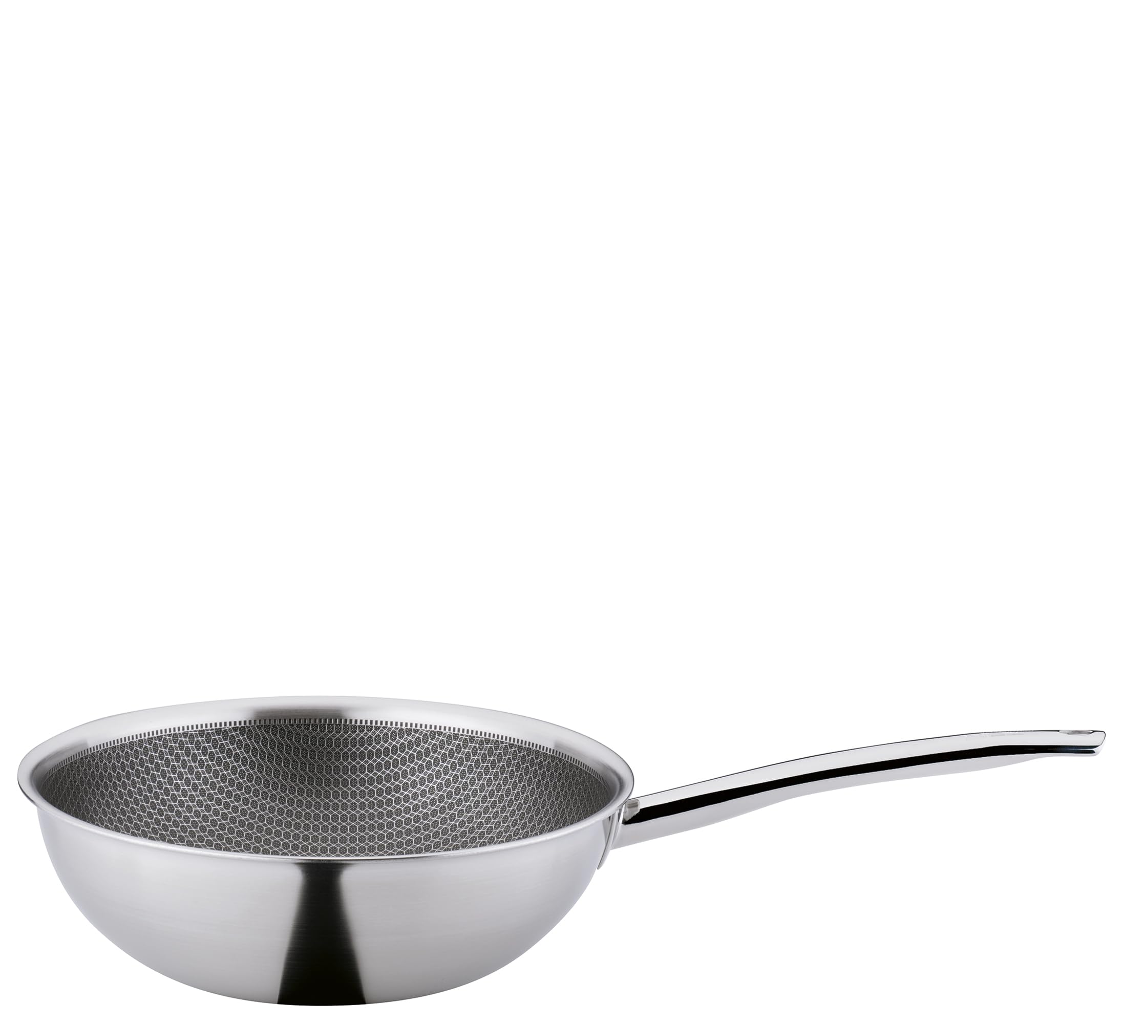 Wok acier inoxydable anti-adhésif Spring Vulcano pour cuisiner sainement sans attacher sur induction