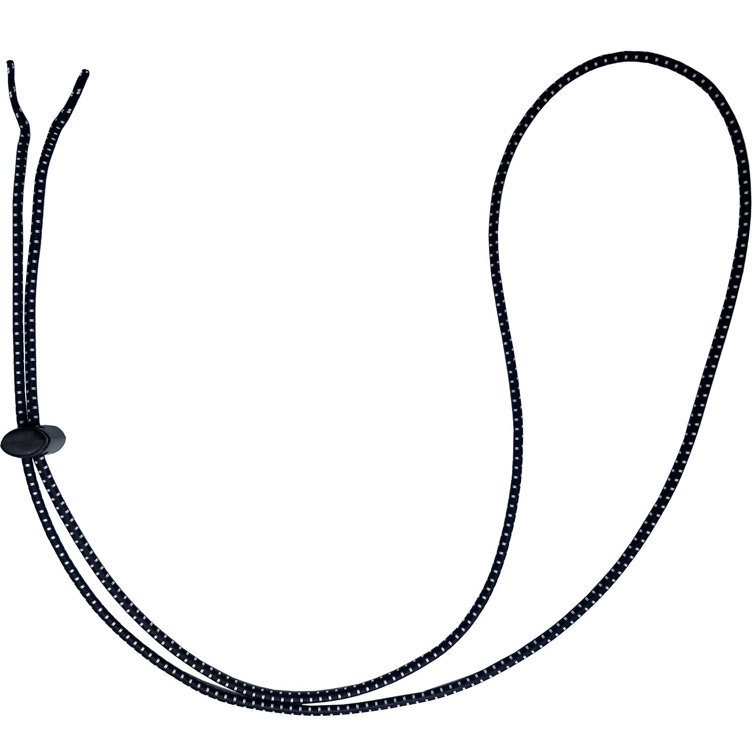swimming goggles bungee strap Rope buckle tighter To strengthen the elastic rope buckle not easy to trip (Black) — image 1