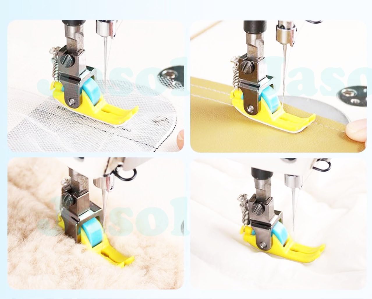 Industrial Sewing Machine Presser Foot, Teflon Narrow Roller Sewing Machine Presser Foot, Teflon Narrow Roller, 1 Piece, Universal — Amazon image 4