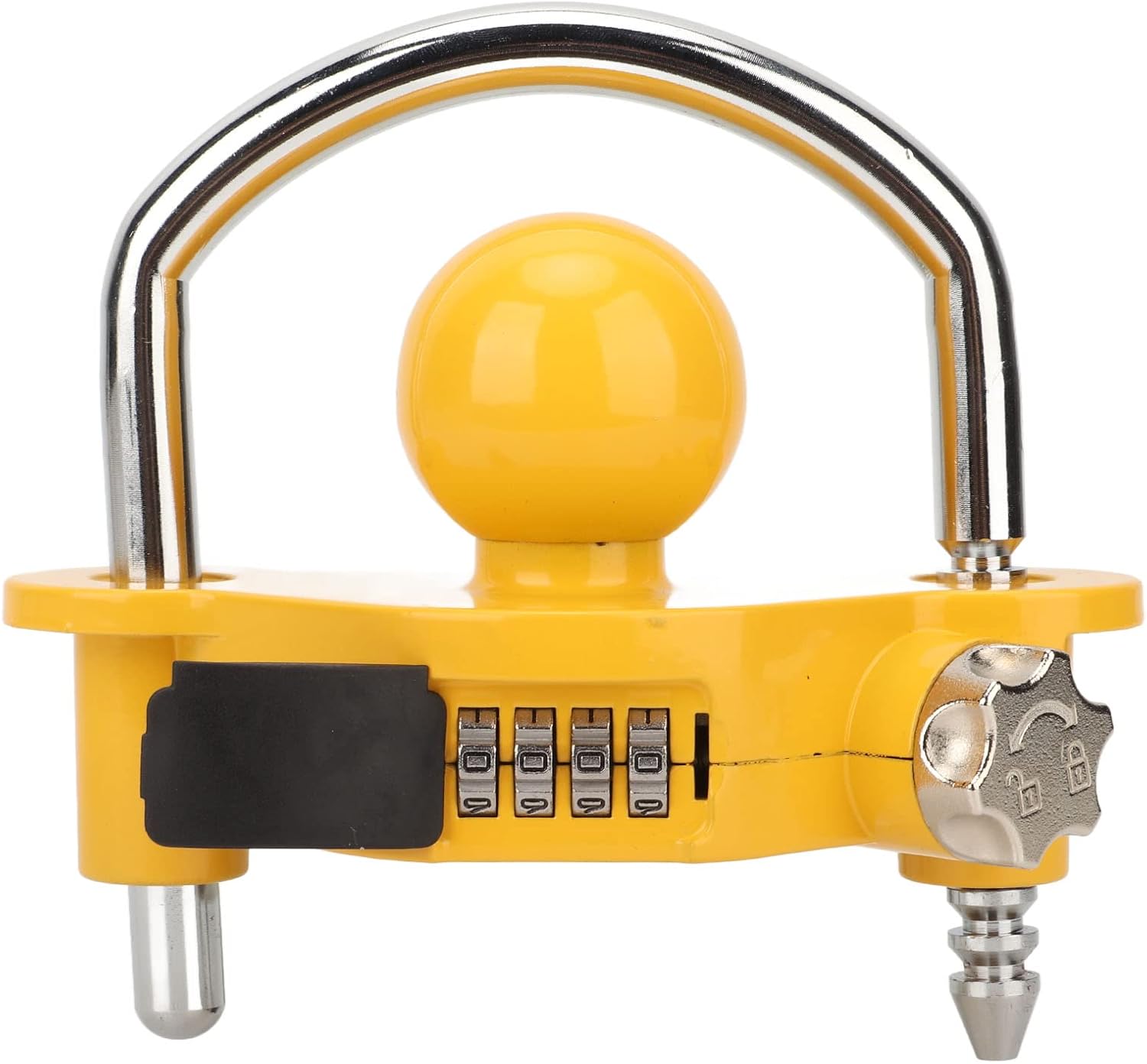 Trailer Coupler Lock, Universal Adjustable Hitch Lock U