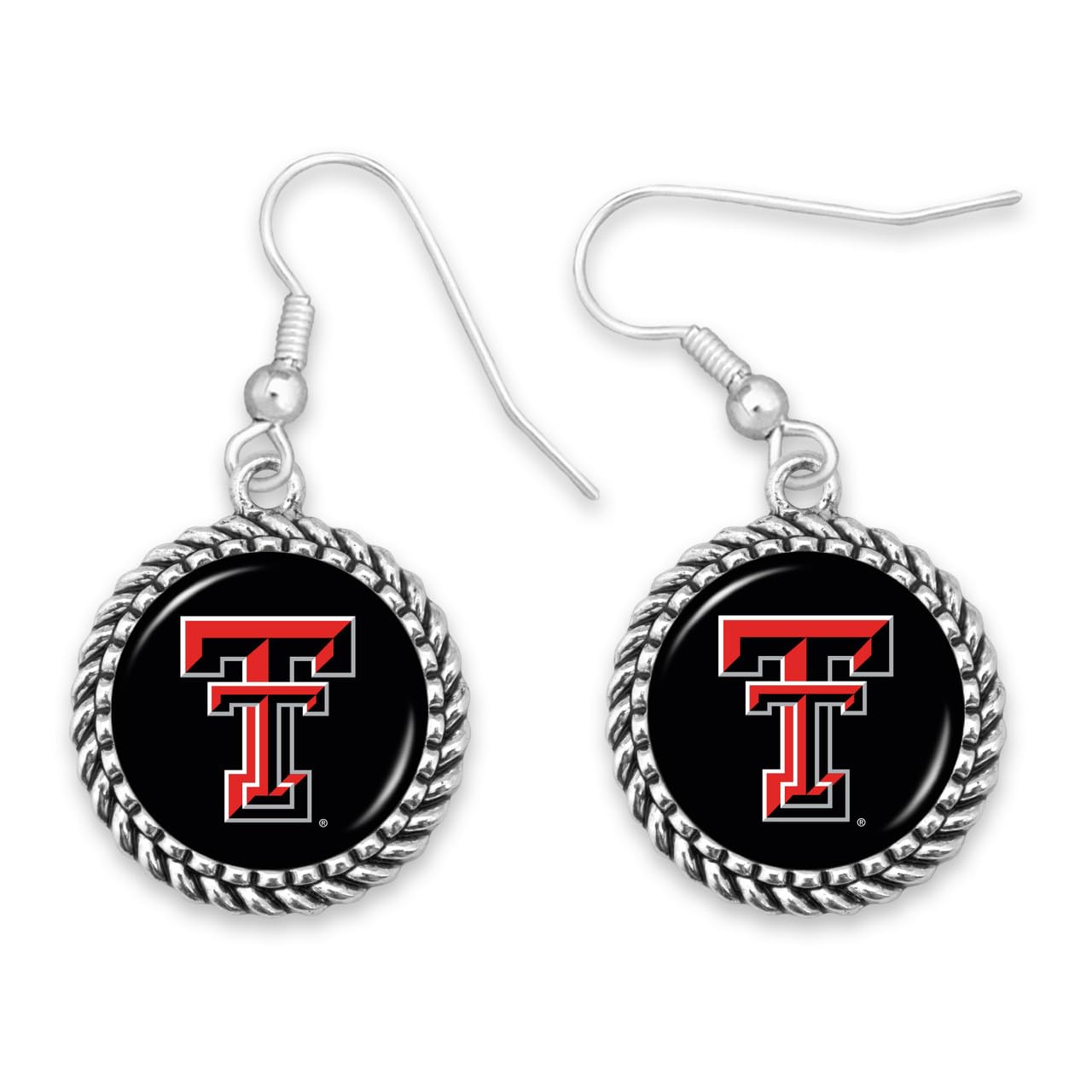 From the Heart Texas Tech Red Raiders Olivia Earrings Silver Jewelry Gift TTU