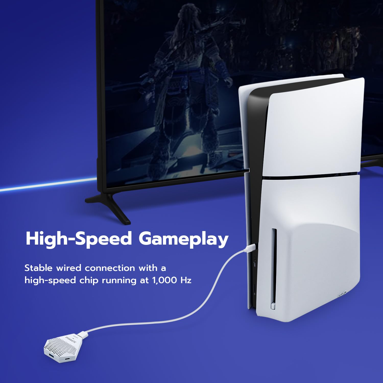 P5MATE ホワイト PS5専用ゲームで各種デバイスを利用可能にするゲーミング