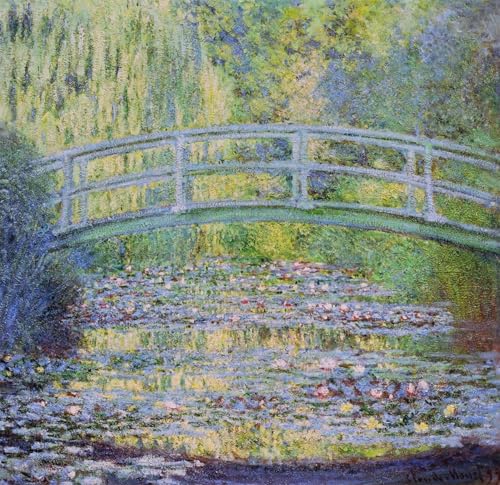 Cuadro Claude Monet lo stagno delle ninfee pintura vertical para salón y oficina 60x90