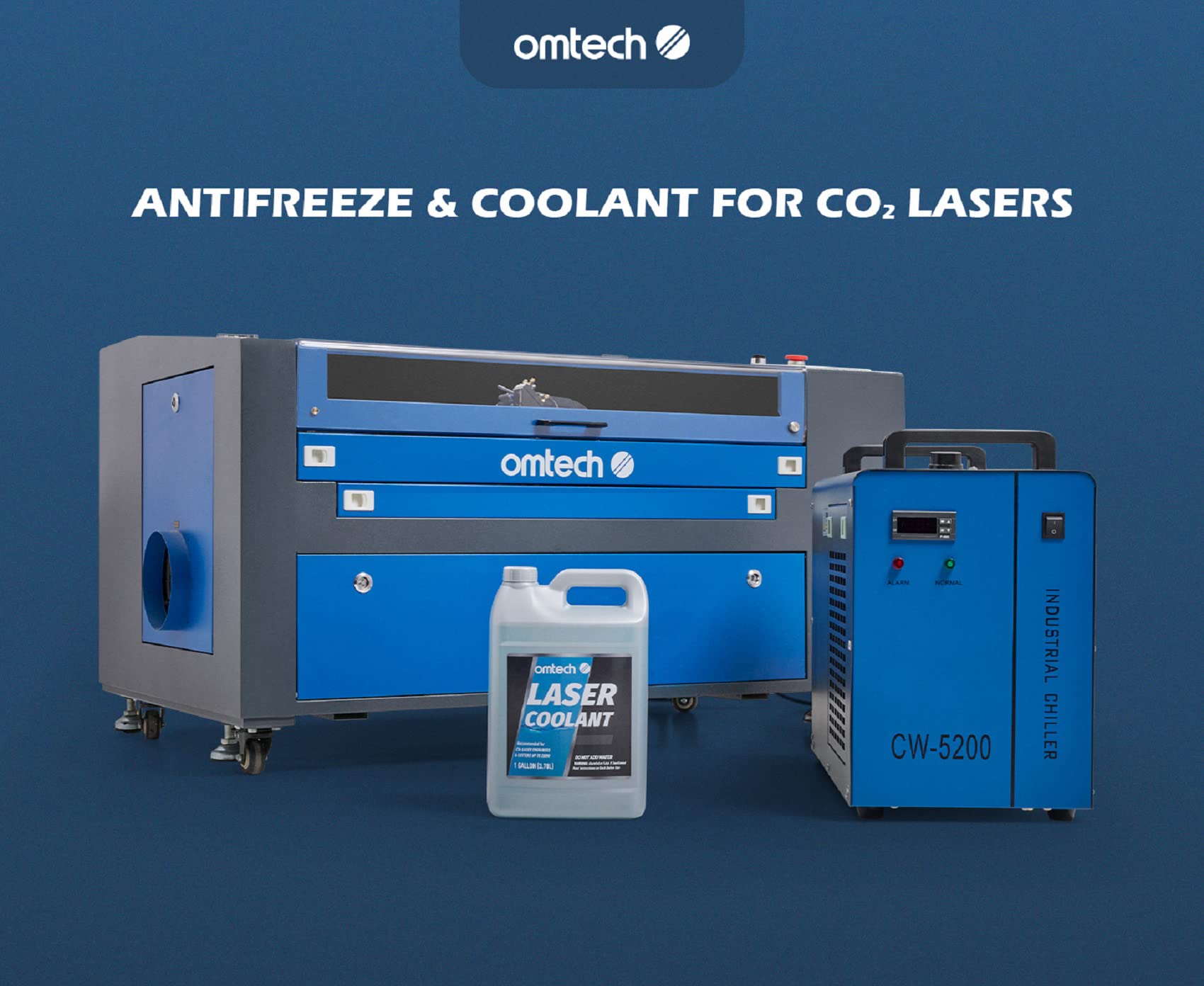 OMTech 6L Industrial Water Chiller & CO2 Laser Coolant