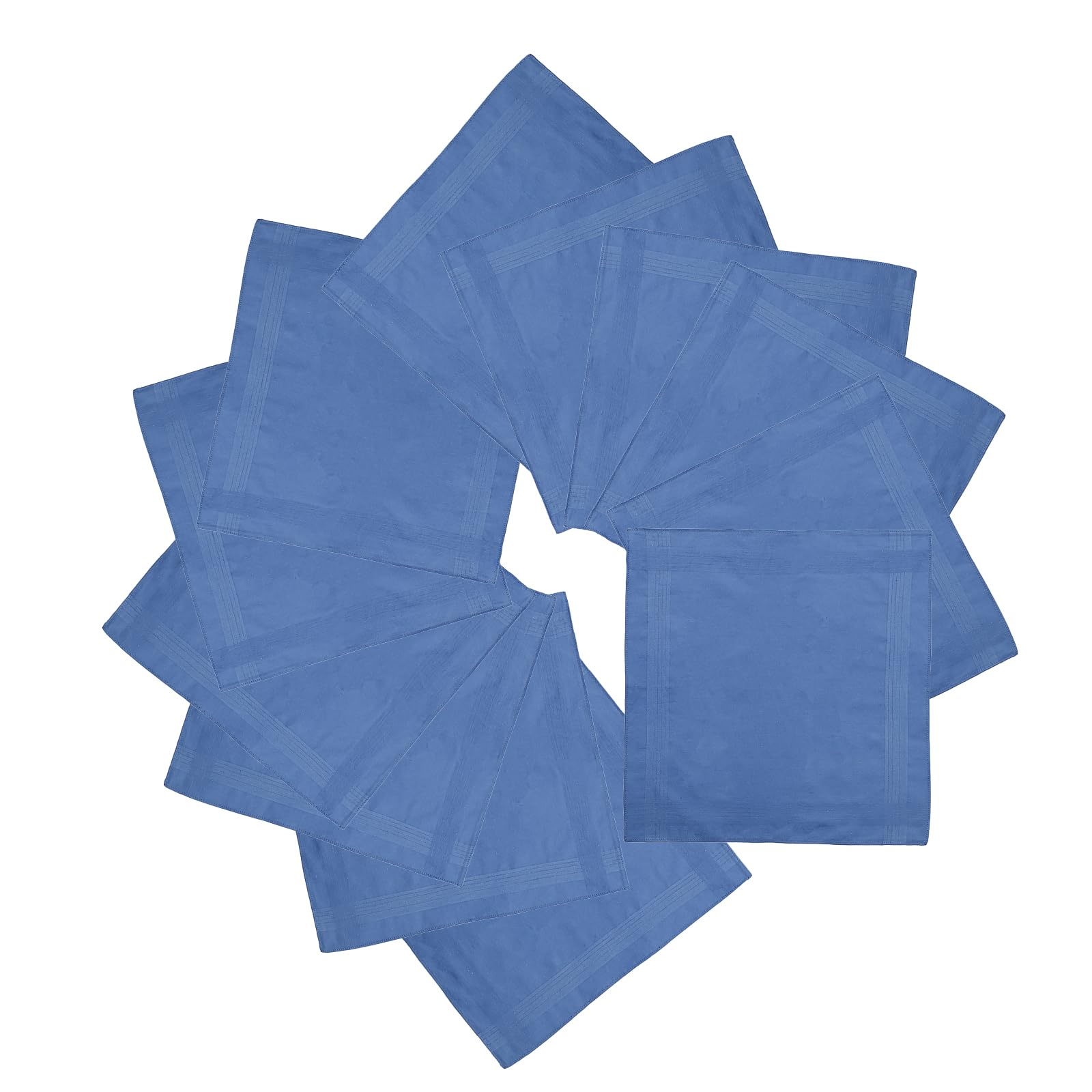 Fentency Men’s Fabric Handkerchief Set of 12 Pocket Hankie Towel Sweat Wiping Handkerchiefs for Adult Business Suit Square Pocket