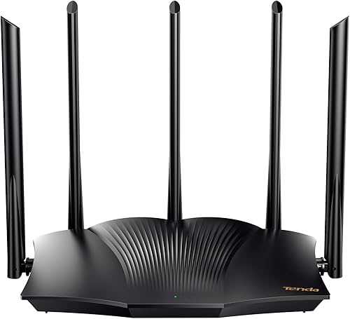 Miniatura 1 de Tenda Enrutador WiFi 6, AX3000 Router inalámbrico Gigabit de doble banda para el hogar, 4 puertos Gigabit, fácil configuración, soporte VPN,