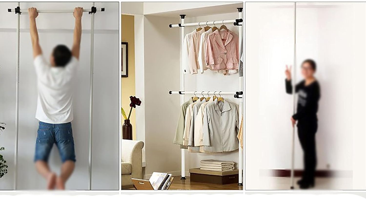 Clothes Airer/Indomitable Coat Rack/Bedroom Floor Hanger/Balcony Indoor Household Drying Rack (Size : 1.8m) (2.6m)