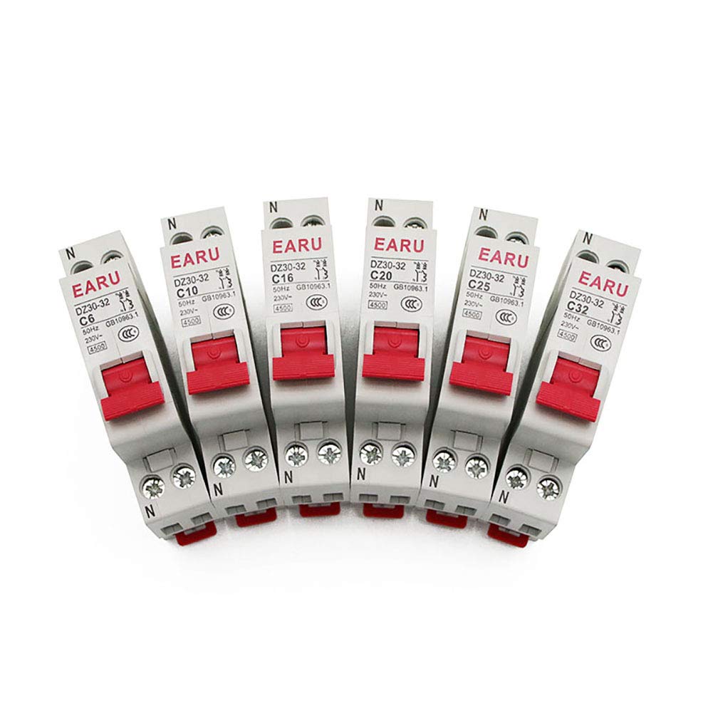 DZ30-32 DPN 1P+N Mini Circuit Breaker MCB 6A 10A 16A 20A 25A 32A Din Rail Mounting Cutout Miniature 