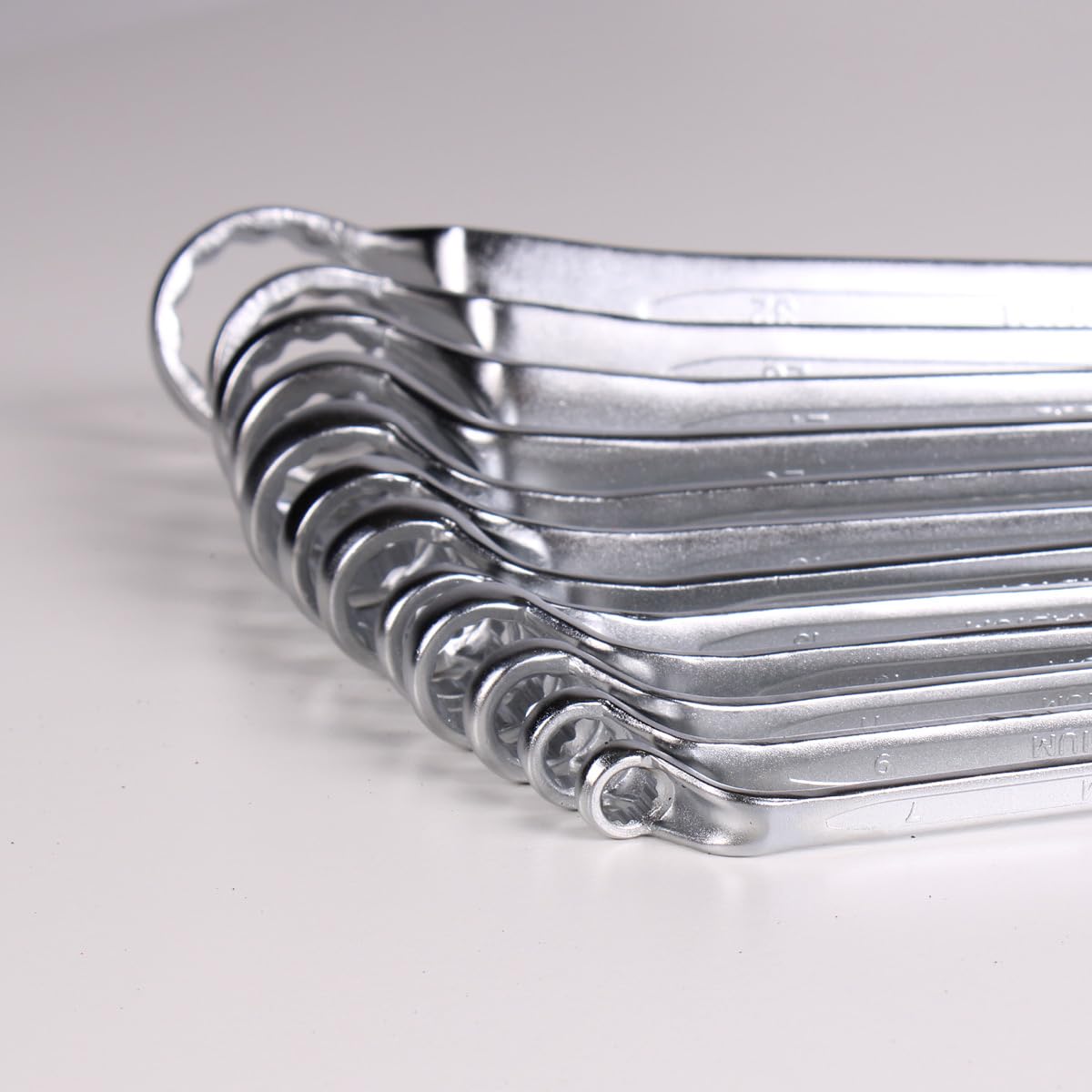 Mephisto Set di attrezzi per carrello da officina Pro Line con chiave a esagono incassato, set di chiavi ad anello, Soft Inlay in effetto carbonio metrico
