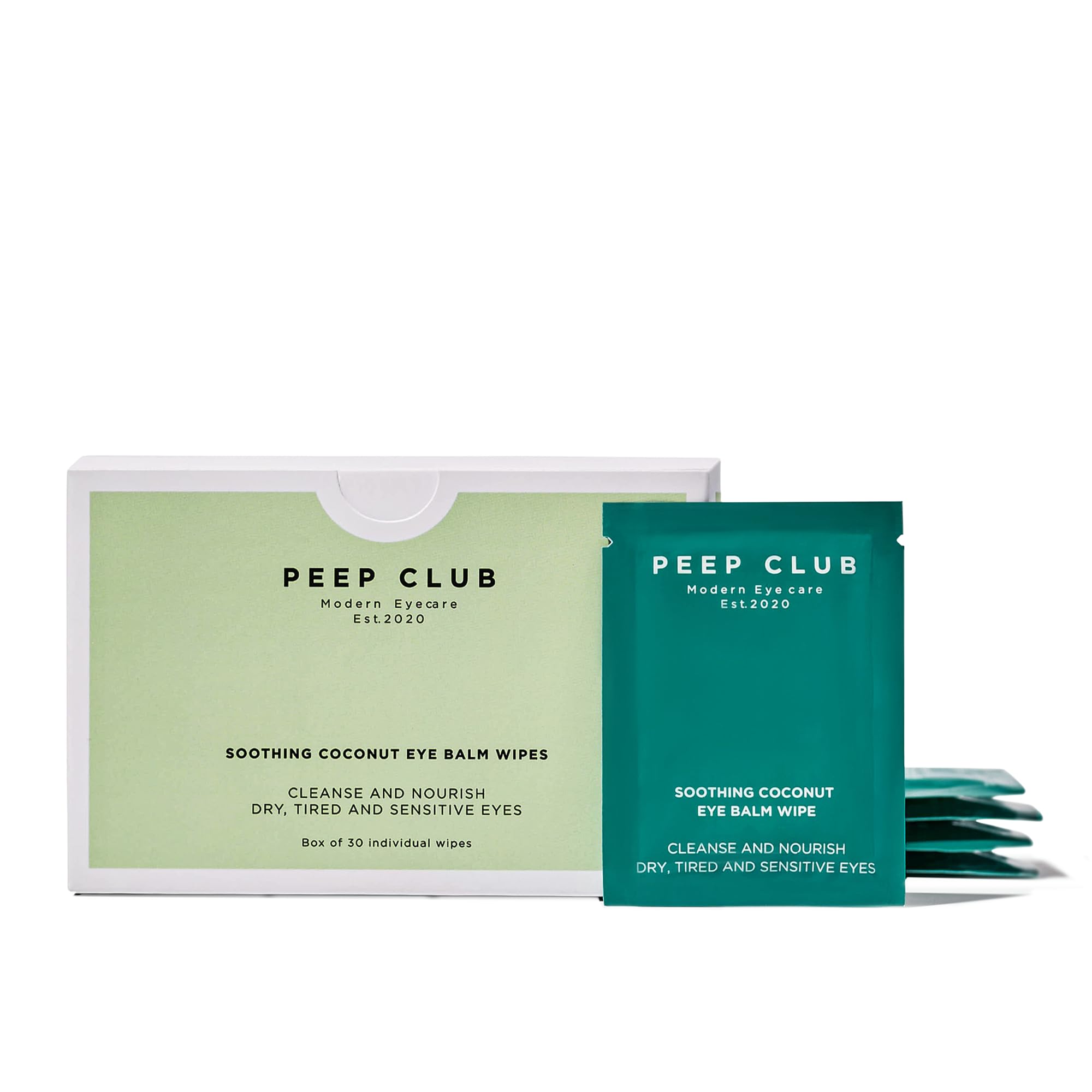 Peep Club All Natural Eye Makeup Remover Wipes Perfect for Sensitive Eyes Optometrist Formulated Tea Tree Oil Free