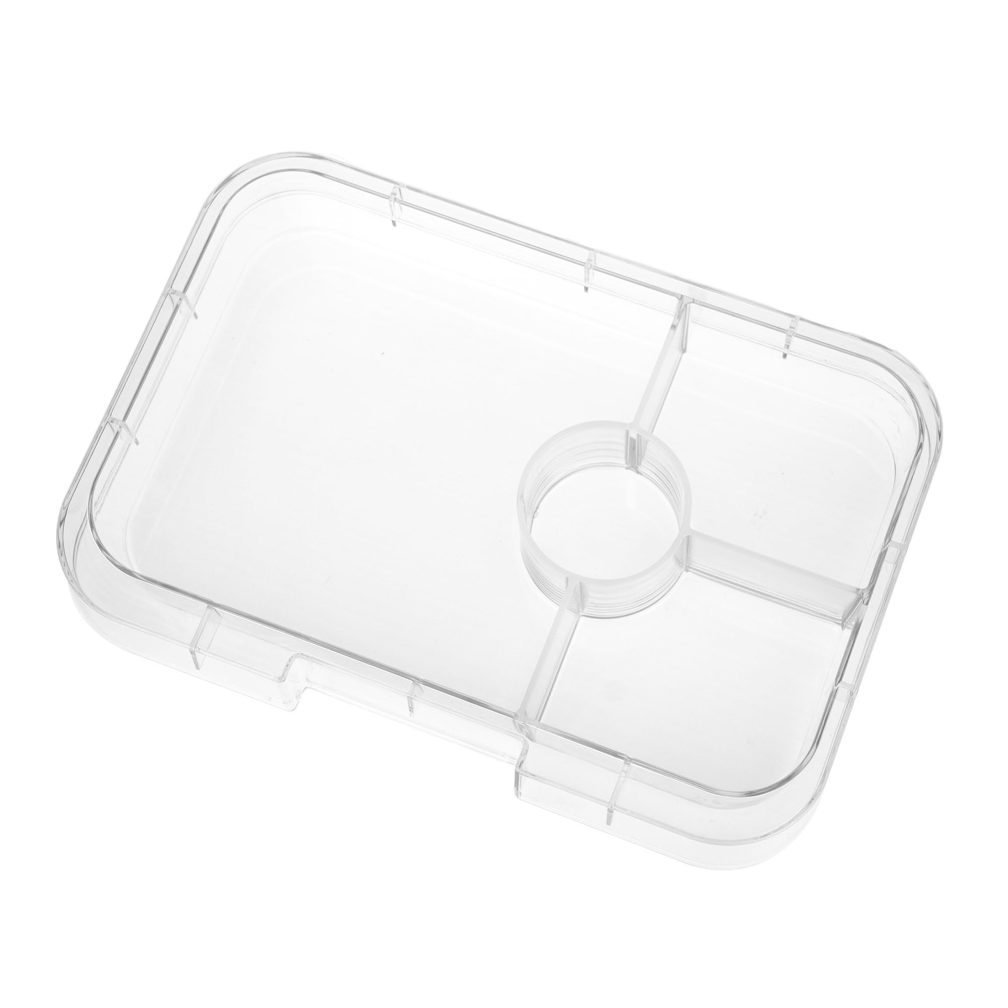 yumbox Tacka na lunch Tapas XL (wkład Tapas, 4 szt. przezroczysty) – zamiennik Inlay Tray z 4 przegródkami
