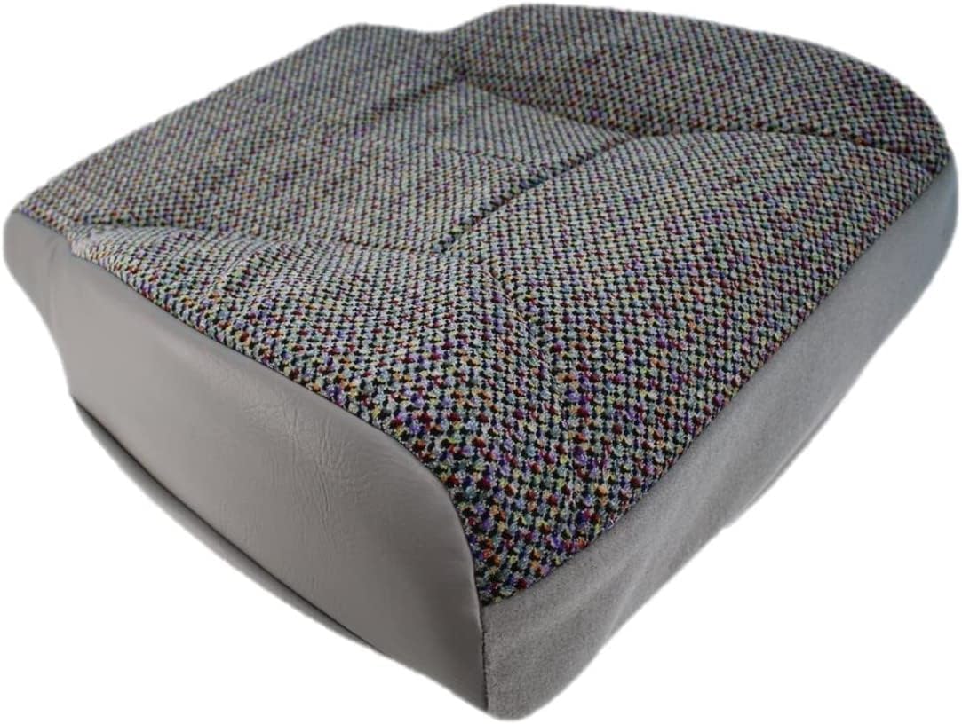 Auto Seat Replacement, Compatible with 1998 1999 2000 2001 2002 Dodge Ram 1500 2500 3500 Laramie SLT Cloth Replacement Seat Cover (Driver Bottom, Cloth - Mist Gray)