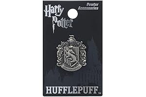 Harry Potter Hufflepuff School Crest Pin - Perfect for Coat or Bookbag