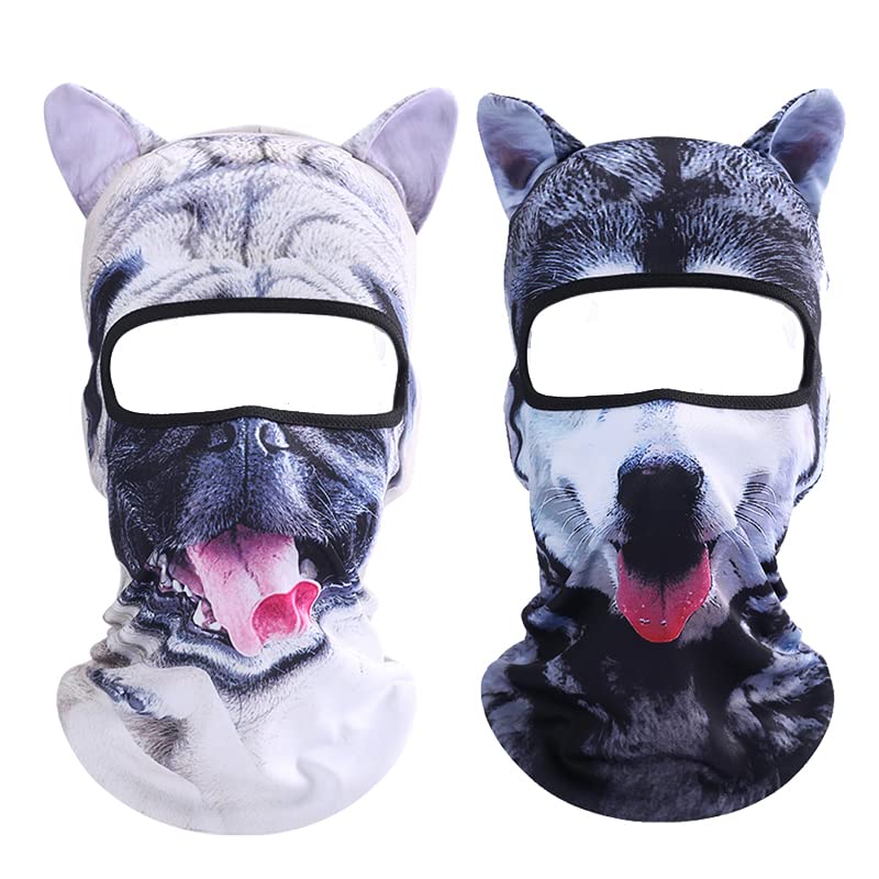 Image of Cat Balaclava,Dog Balaclava,Halloween Hat,Cute Full Face Hood Mask Animal Ski Mask for Hiking Riding Sports Outdoor
